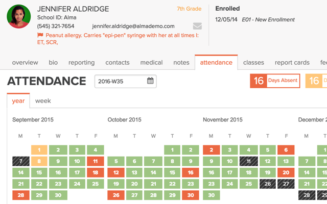 Easy-to-use discipline tracking and attendance management