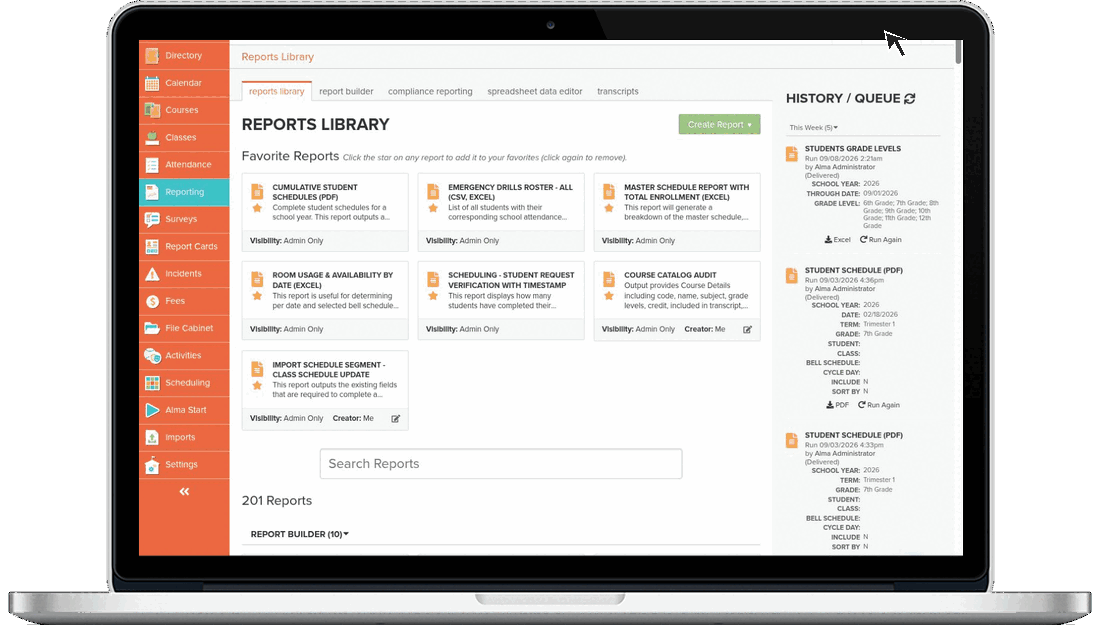 Alma messaging workflow in action